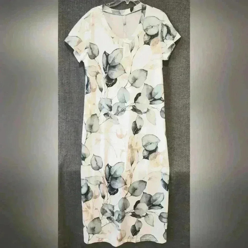 NOROCORA leaf print Large (D 5.12.8) NWT